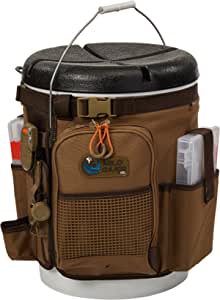 Custom Leathercraft Wild River by CLC WT3507 Tackle Tek Rigger Lighted Bucket Organizer, Plier Holder & Two PT3500 Trays 5-Gallon