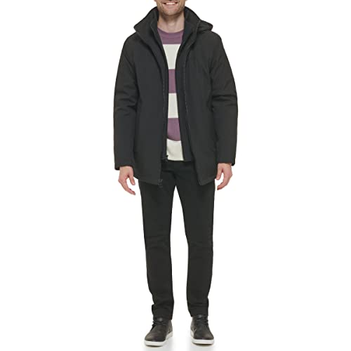 Calvin Klein Men’s Water and Wind Resistant Hooded Coat from Fall Into Winter