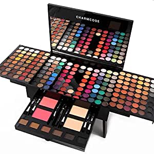 MISS ROSE M 190 Colors Cosmetic Makeup Palette Set Kit Combination,Professional Makeup Kit for Women Full Kit, Makeup Pallet, include Eyeshadow /Facial Blusher /Eyebrow Powder /Eyeliner Pencil /Mirror, All In One Makeup Gift Set for women girls (004-Y)