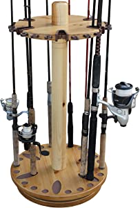 Rush Creek Creations Round Spinning 30 Fishing Rod Rack