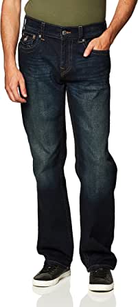 True Religion Men's Ricky Straight Leg Jean with Back Flap Pockets